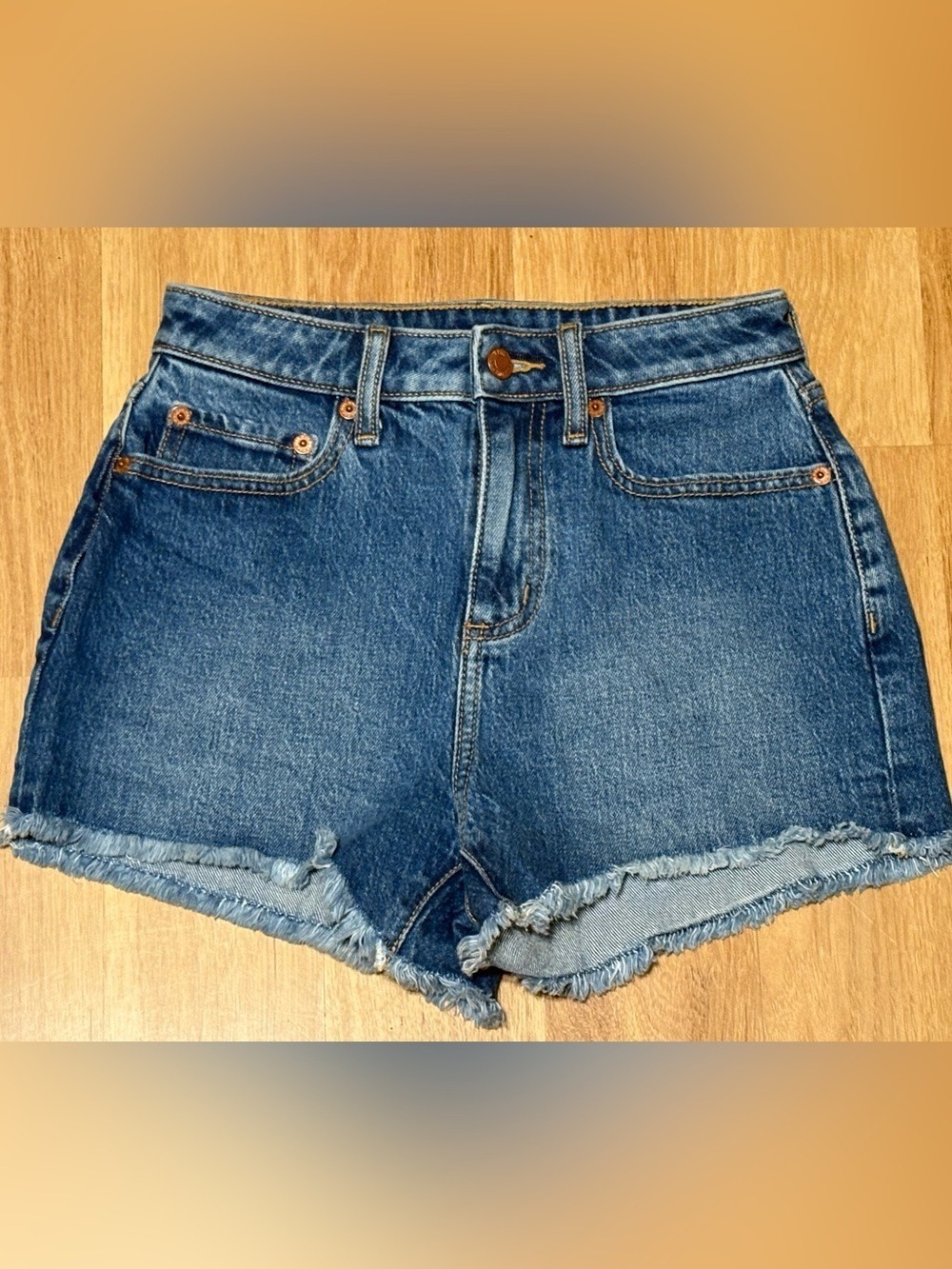 Pink VS High Waisted Cut Off Shorts